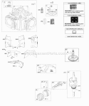 Cylinder Crankshaft Camshaft Air Guides Piston Ring Connecting Rod Diagram and Parts List for 49M977-0119-G5  Briggs and Stratton Engine